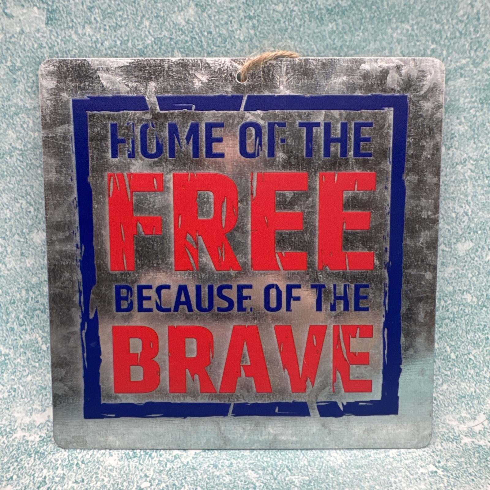 4TH OF JULY, PATRIOTIC, USA Hanging Sign Red, White, Blue SHIPS FREE