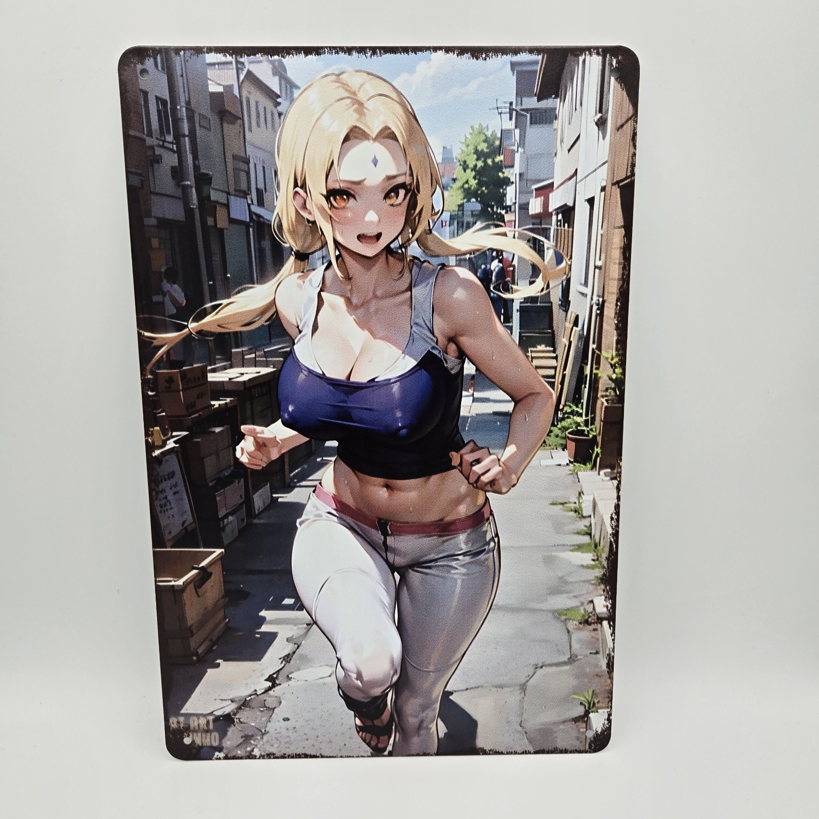 Pinup Anime Girl Metal Tin Sign Wall Posters 8×12