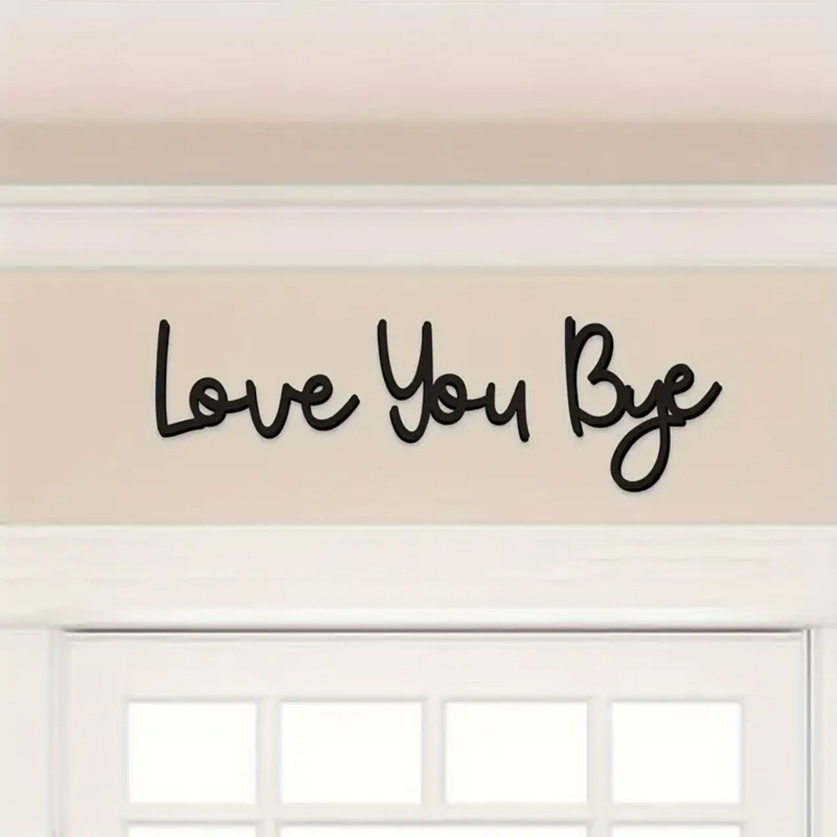 Love You Bye Wood Sign Wall Art Express Love and Warm for Your Family Lovers