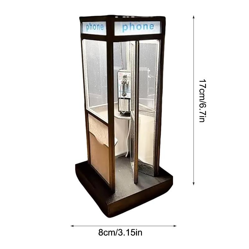 Retro Vintage Tall Phonebooth Lamp