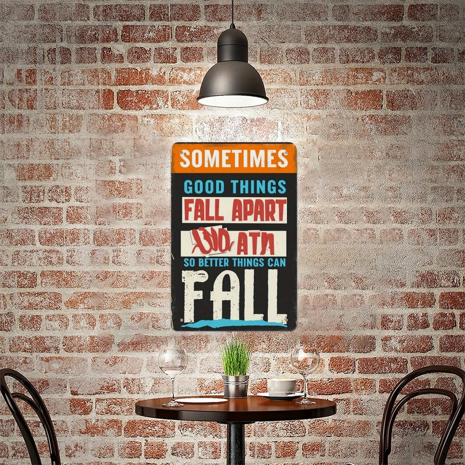 Motivational Quotes Sign Study Cafe Decoration