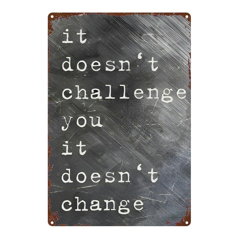 Metal Chalkboard Sign 8×12 Inches English Poster