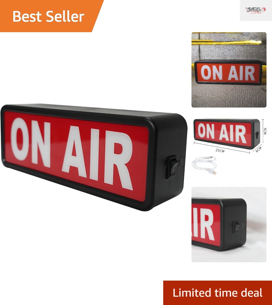 ON AIR LED Recording Light – Illuminating Decor for Home & Studio Spaces
