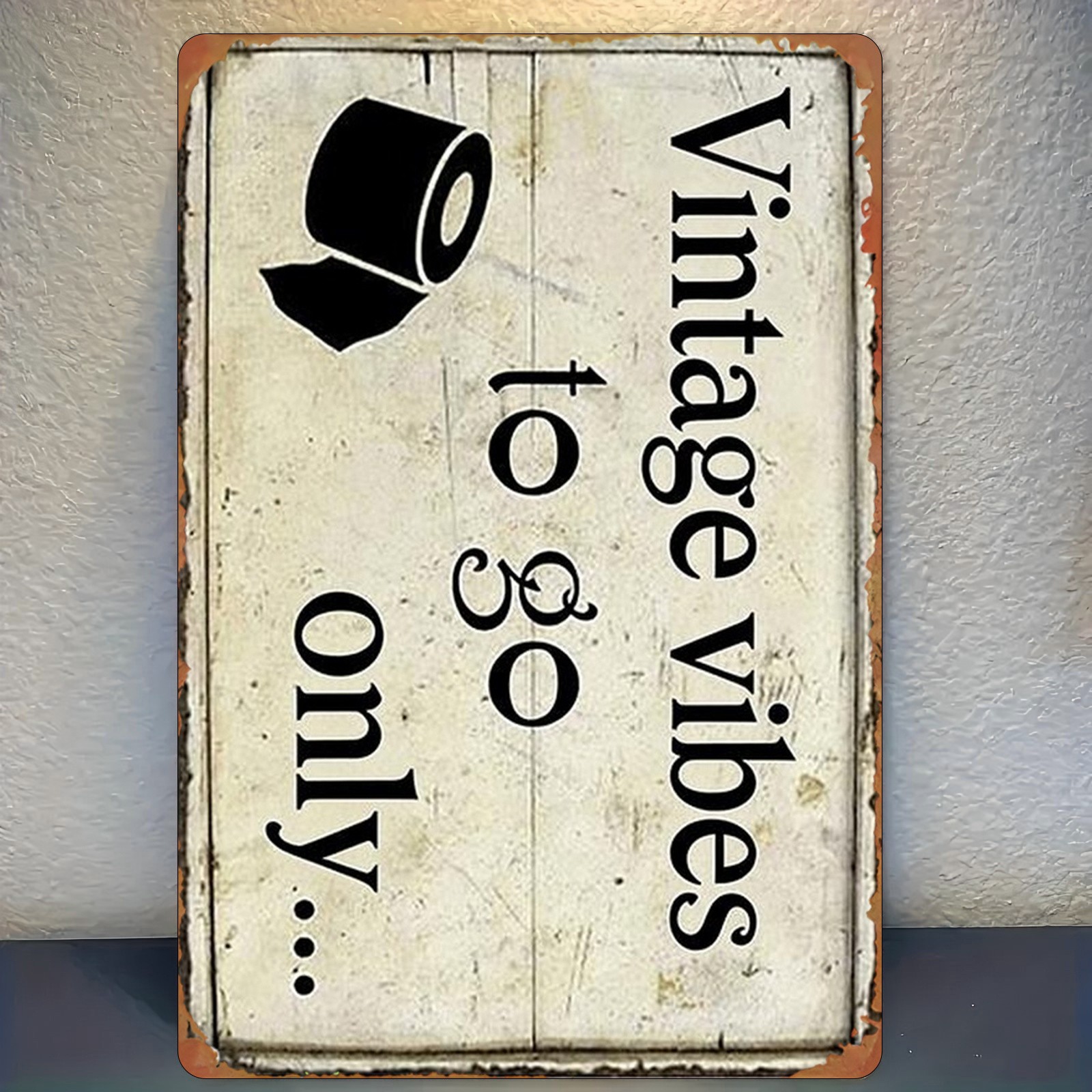 20.32*30.48 cm Metal Toilet Sign, Retro Decor