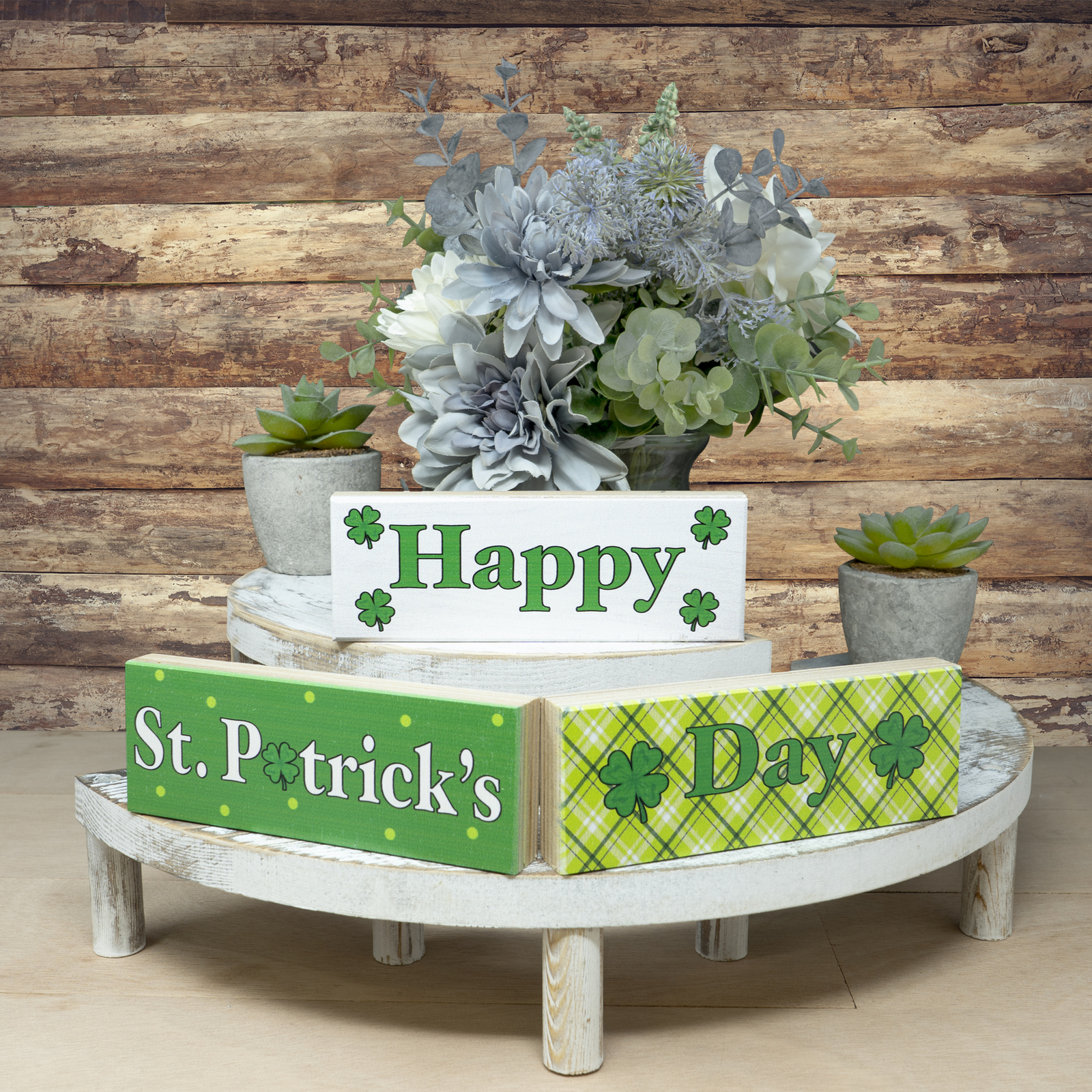 JennyGems St Patrick’s Day Decorations, Irish Decor, Mini Wood Block Signs