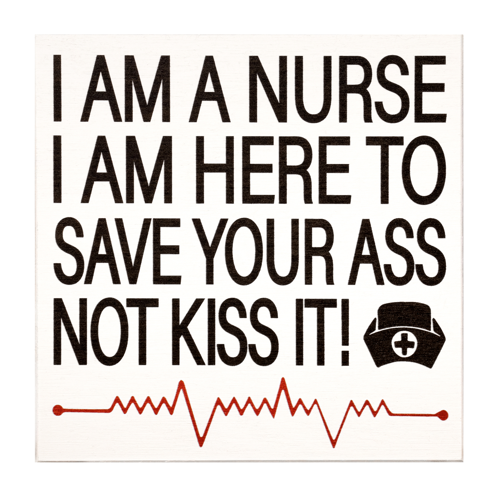 JennyGems Nurse Gifts for Women, Funny Nurse Plaque, Nurse Appreciation (White)