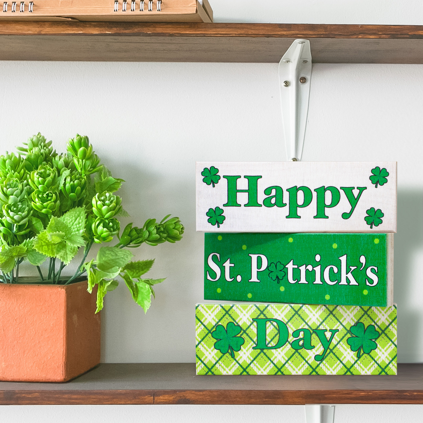 JennyGems St Patrick’s Day Decorations, Irish Decor, Mini Wood Block Signs