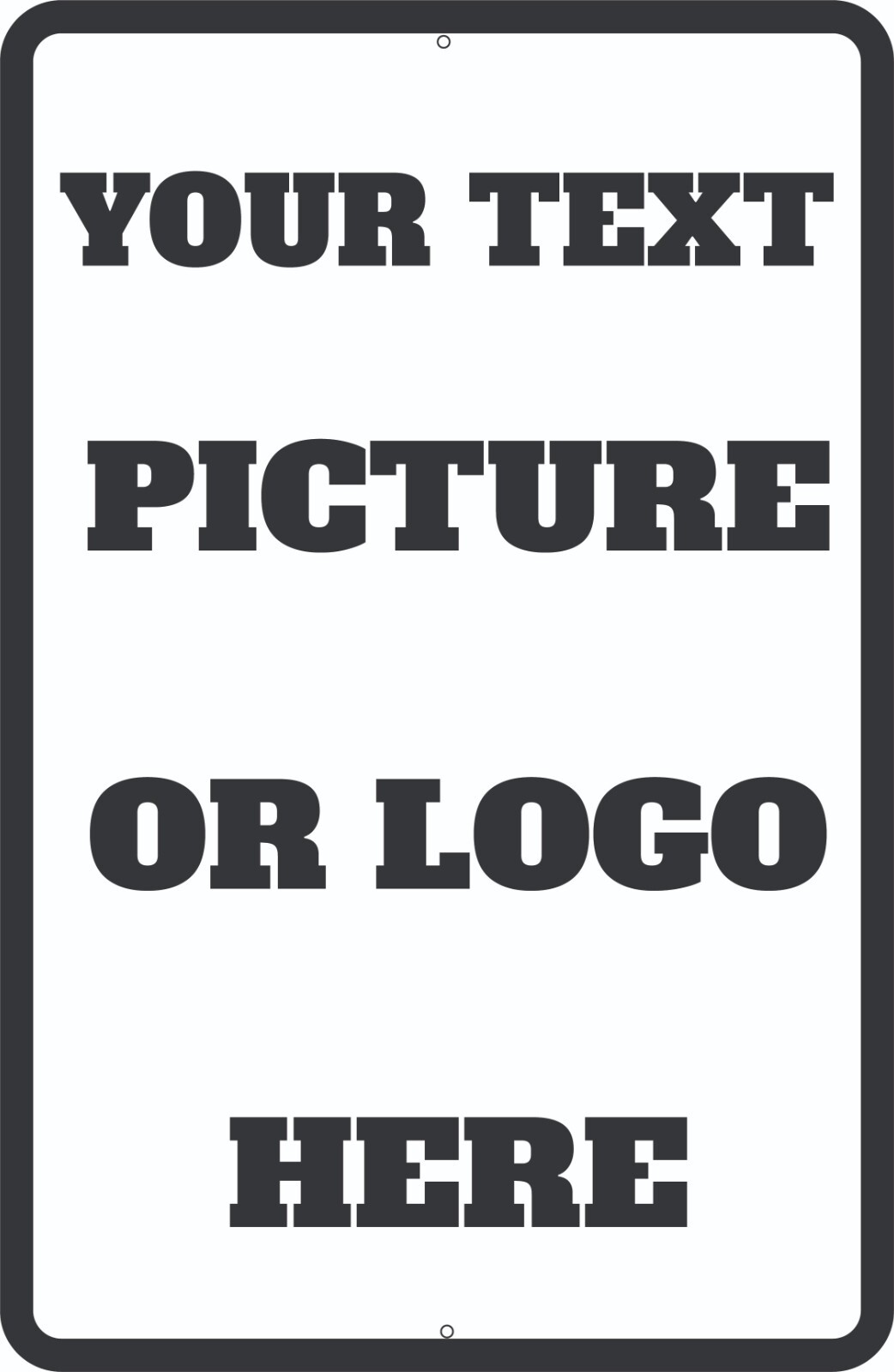 Personalized Custom Sign Aluminum Metal Text 12″ Plaque Home Address Customized