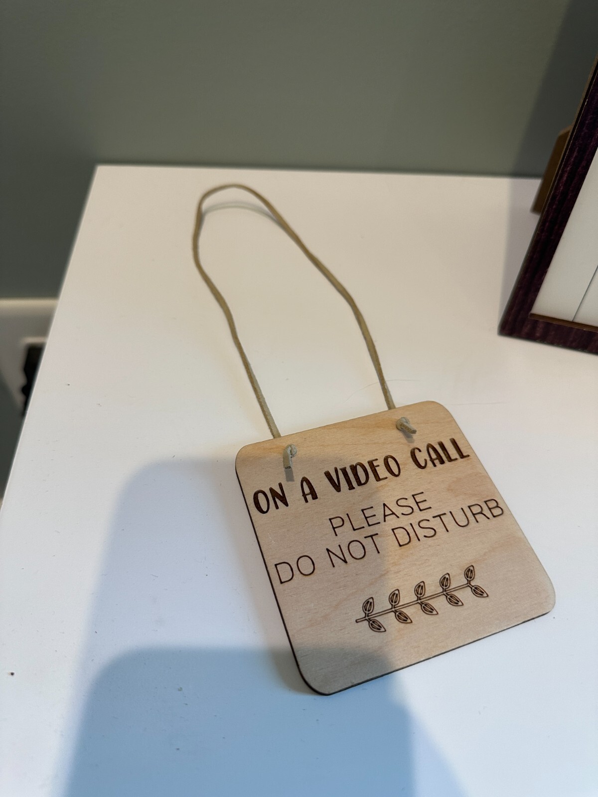 UNKNOWN BRAND Video Call/Meeting Door Hanger