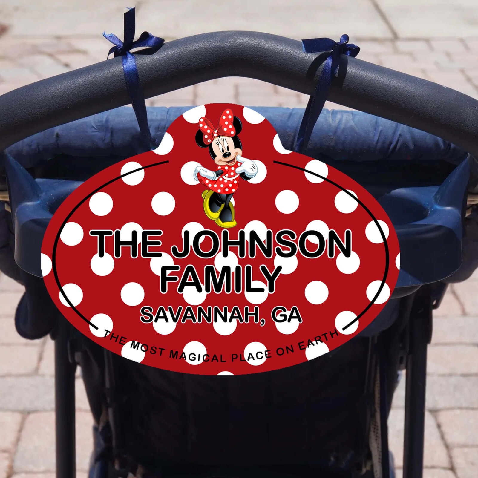 Custom Disney Stroller & Scooter Name Tag – Personalized Family ID Sign Parks