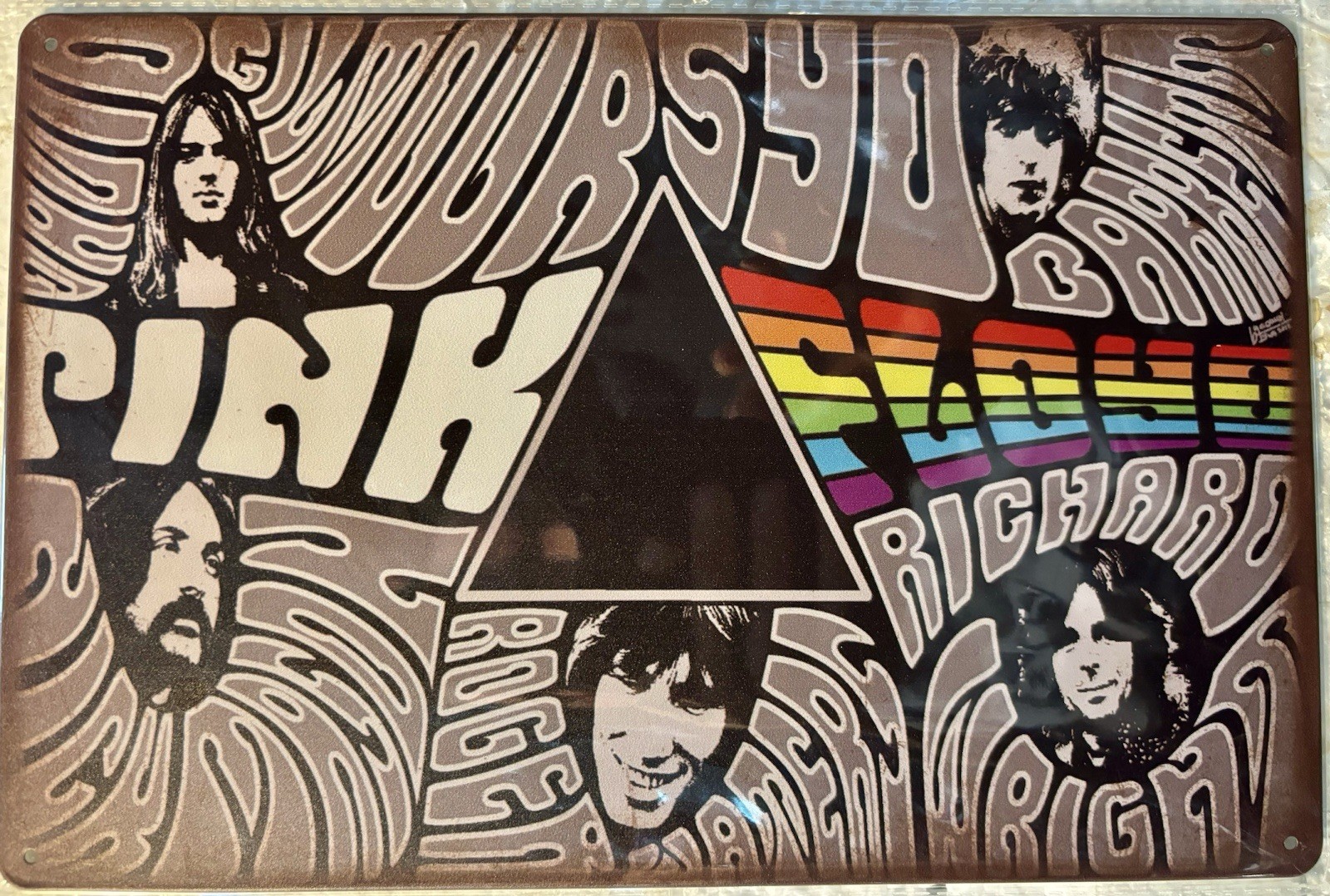 TIN SIGN 8×12 Pink Floyd Rock Roll Band Heavy Metal Roger Waters Dark Moon DD18