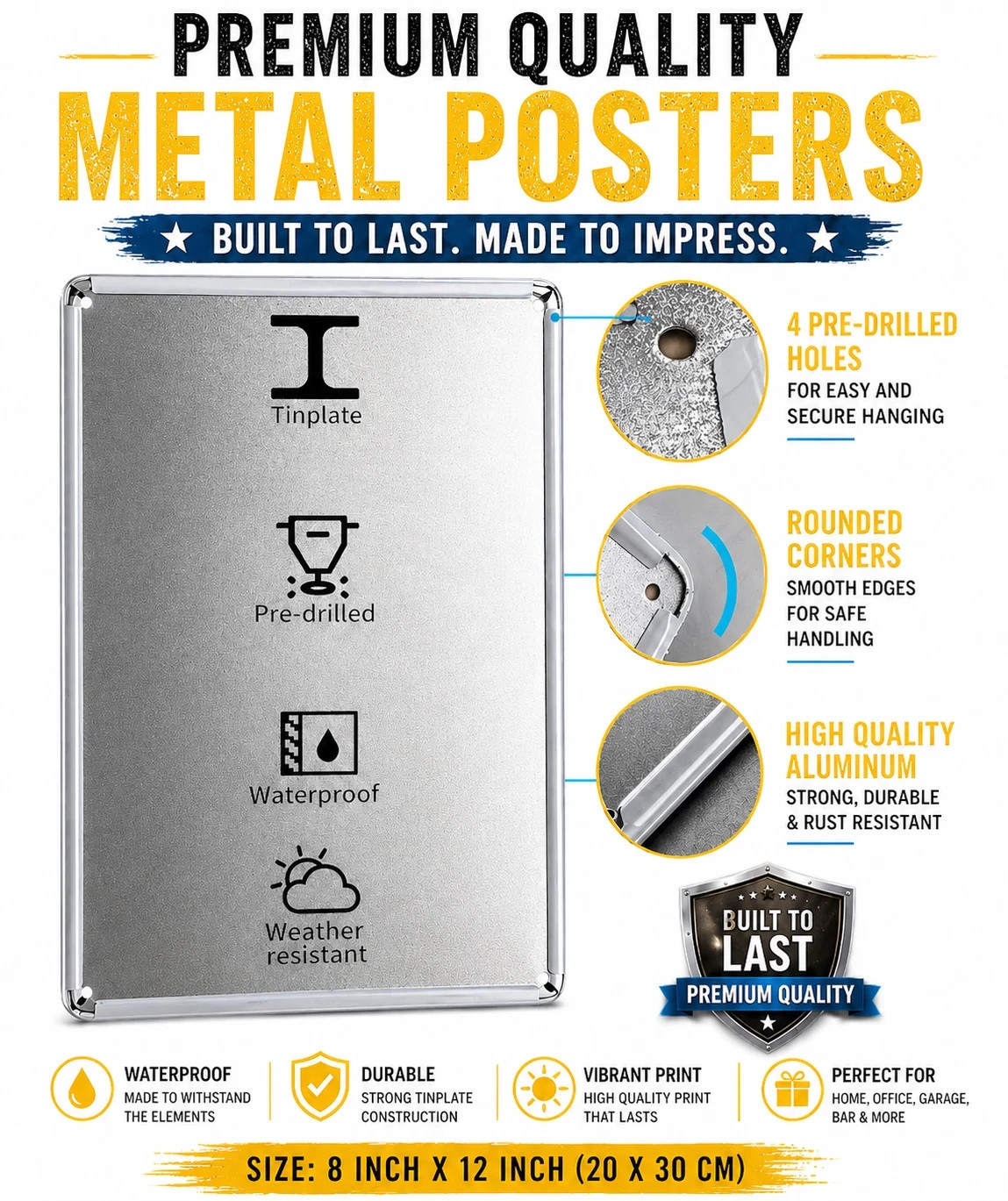Dig Dug Retro Video Game Metal Poster Tin Sign 20x30cm
