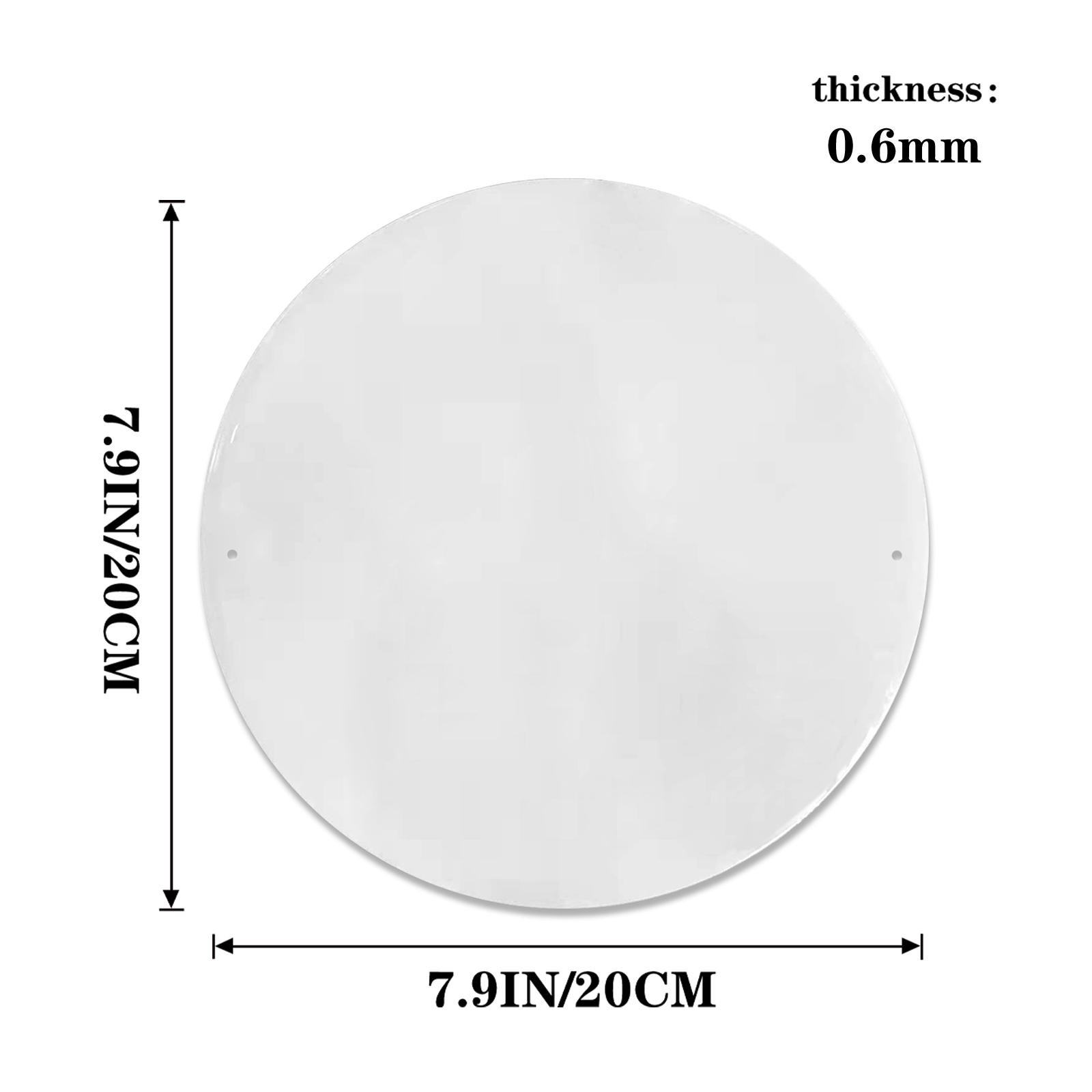 2D Flat Round Aluminum Metal Tin Sign Independence Day American Metal Wall Art♪
