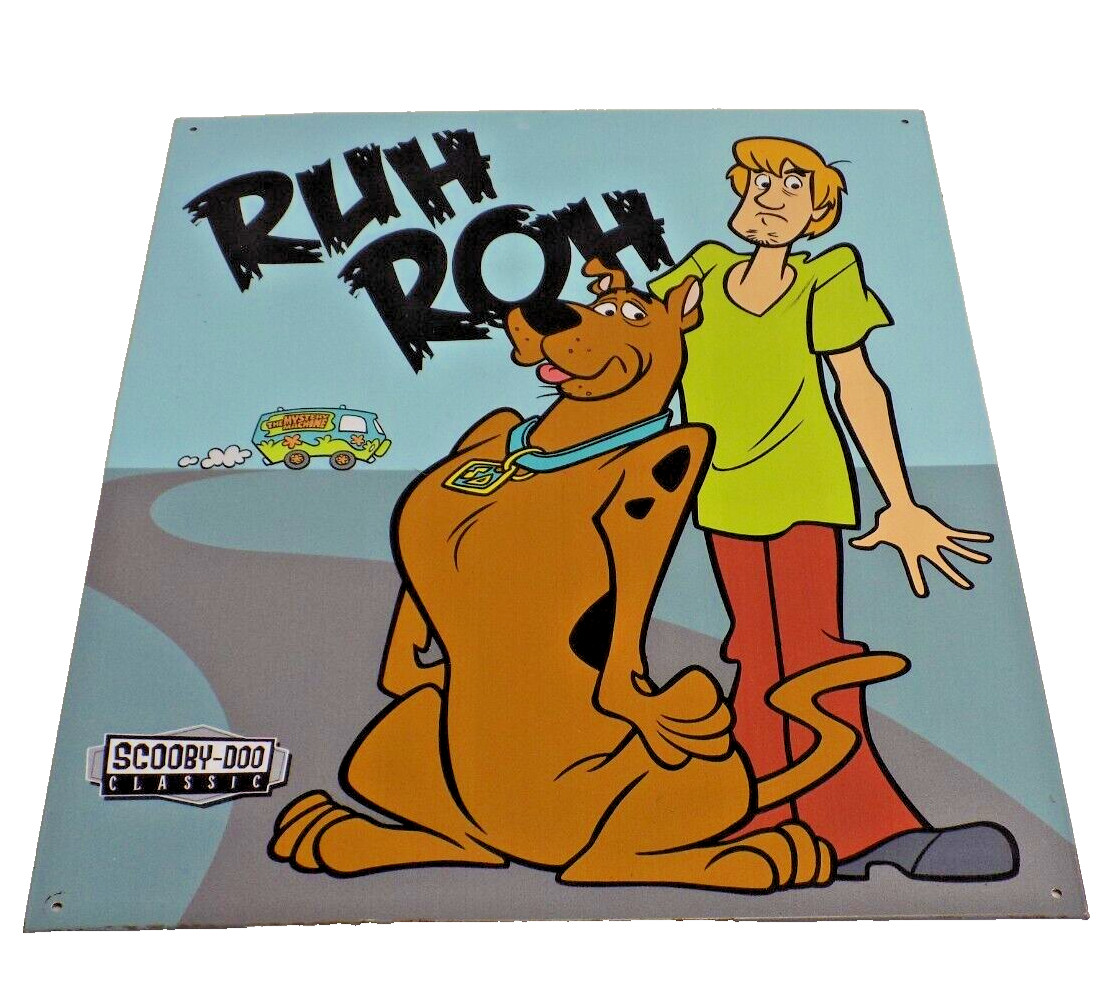 NEW Scooby Doo Shaggy “Ruh Roh”Antique Vintage Retro Look Cartoon Tin Metal Sign