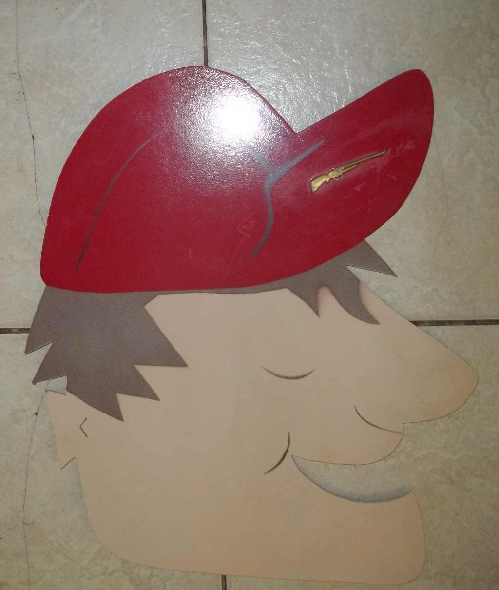 Collectible Homemade Hunter Character , Man Cave, 18.5″ x 16″