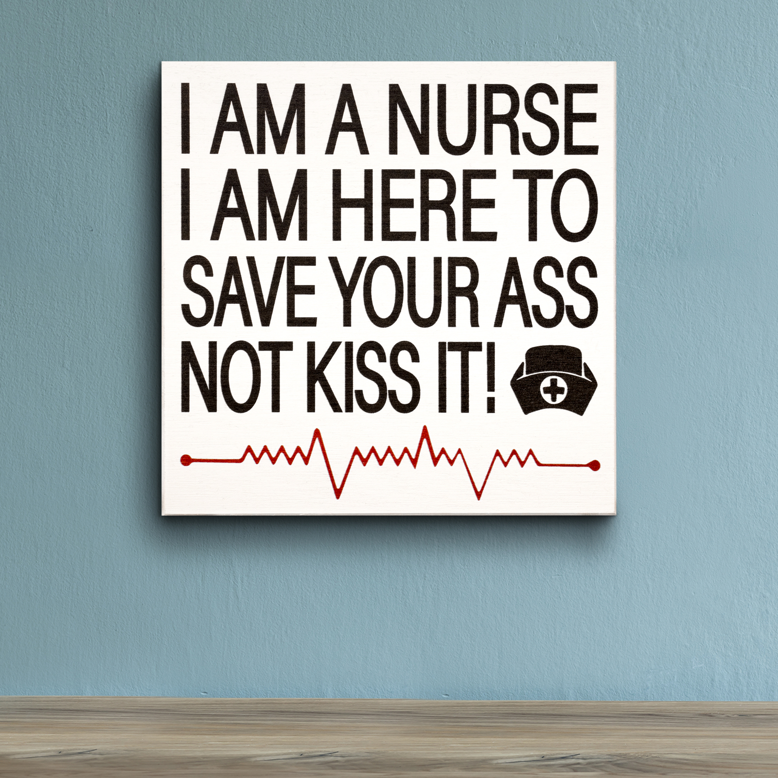 JennyGems Nurse Gifts for Women, Funny Nurse Plaque, Nurse Appreciation (White)