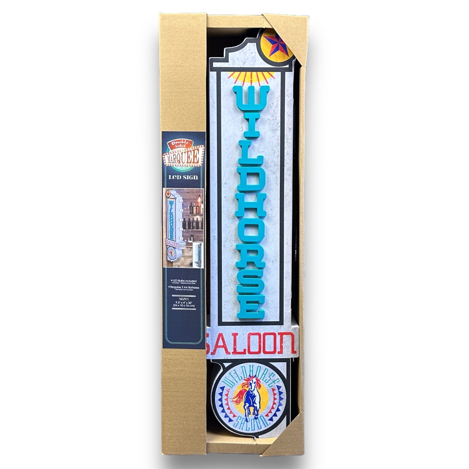 Wildhorse Saloon Double Sided Vintage Inspired 30″ Marquee LED Sign Wall Decor