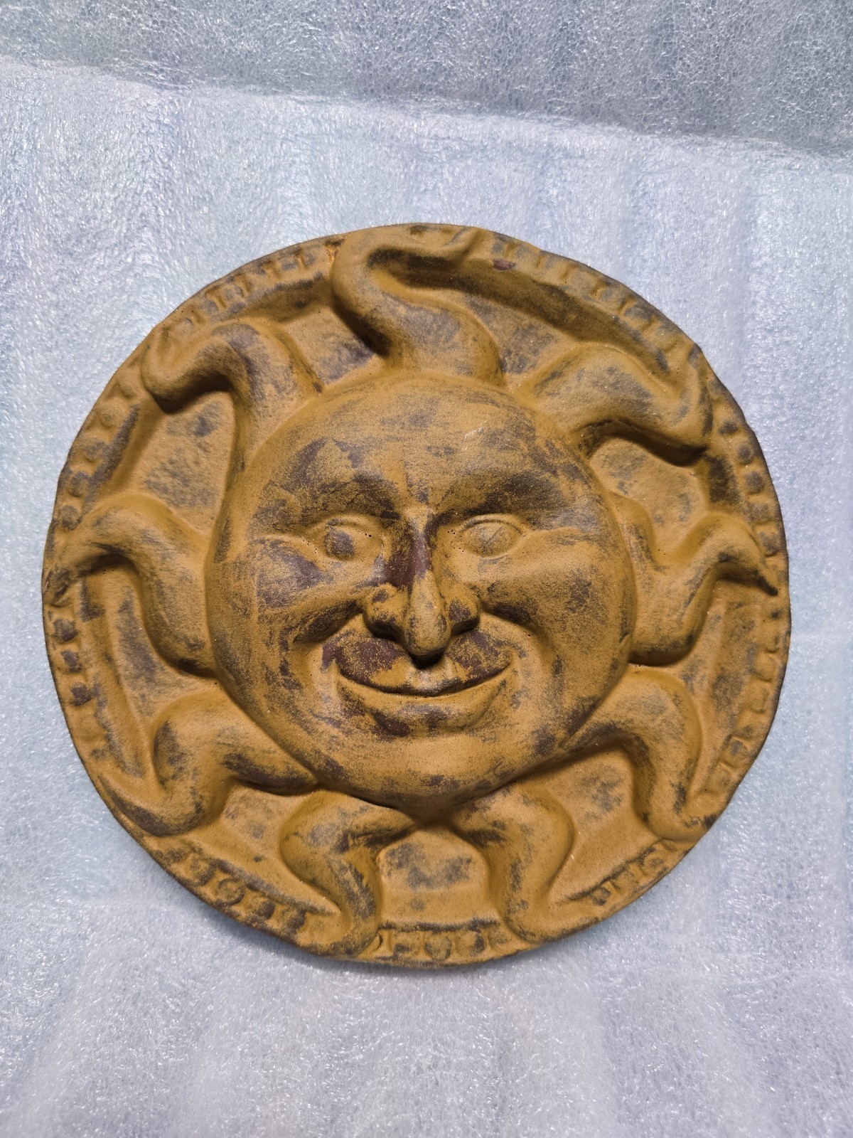 Sun Wall Plaque 10″ Diameter Celestial Face Outdoor Garden Decor