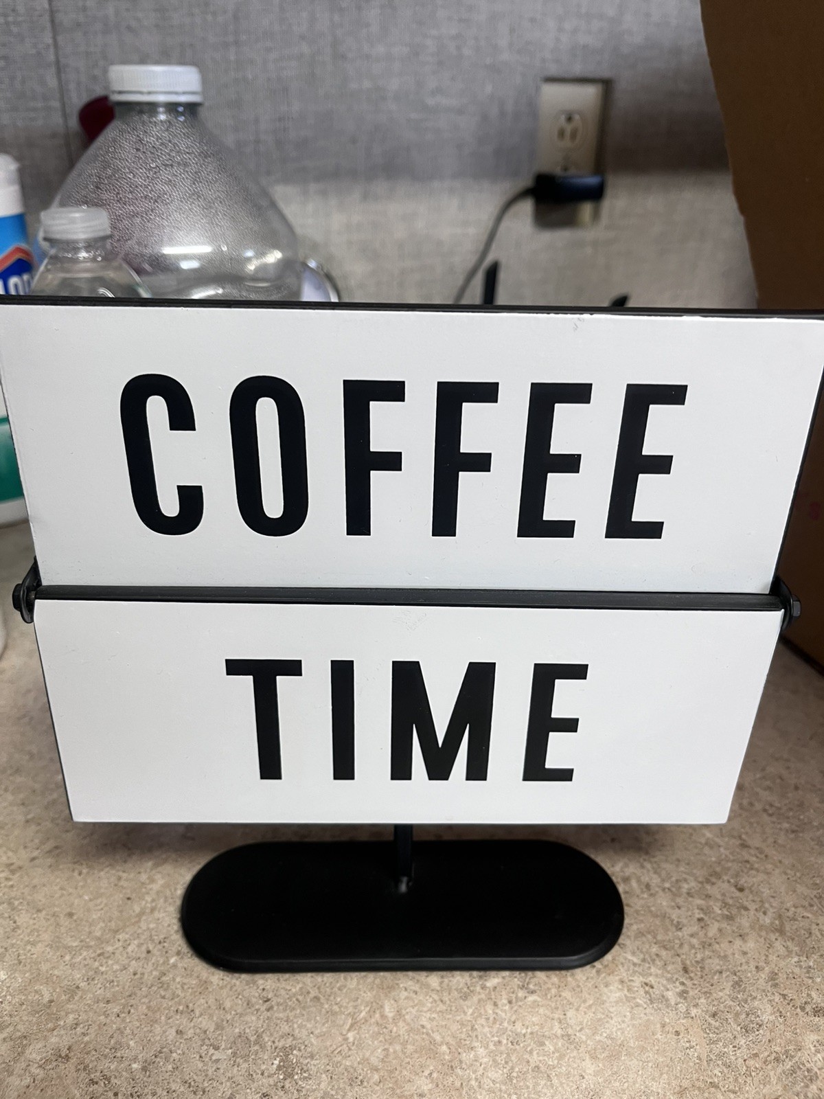 Coffee Station Metal Sign Coffee Bar/wine bar dual sign magnetized