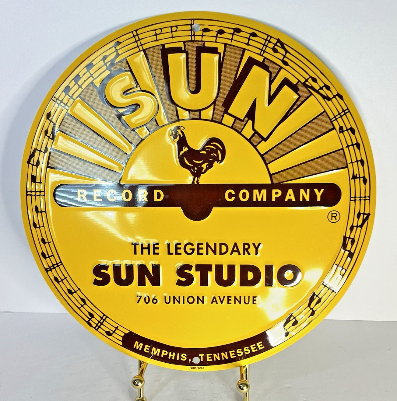 Legendary SUN Record Company Metal Wall Sign