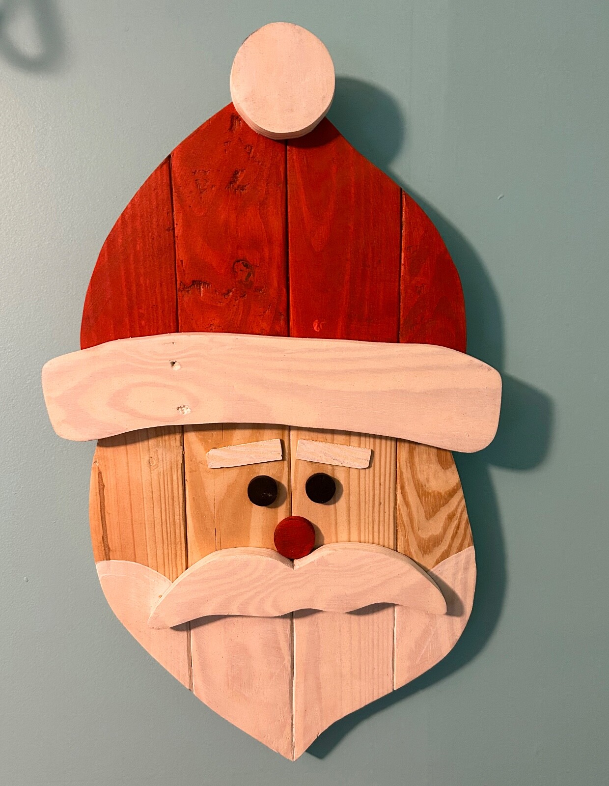 Pallet Wood Santa Claus Christmas Decor Handmade