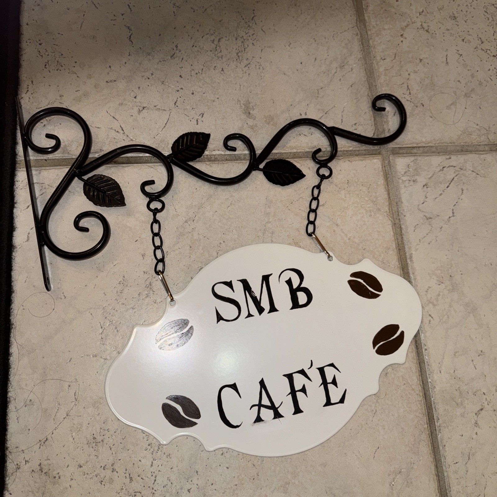 Multi Pc Metal Hanging Coffee Bar Wall Sign Coffee Station Decor for Coffee Shop