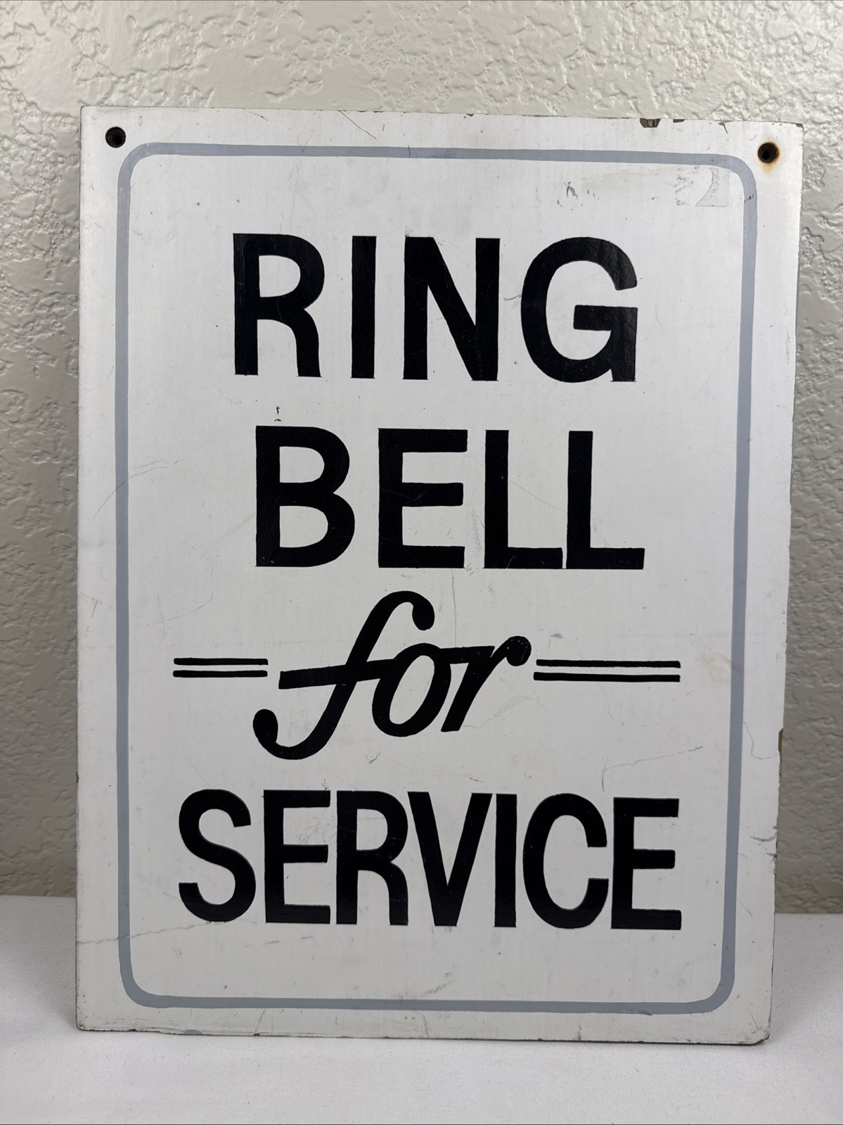 Ring Bell For Service Sign PlyWood 12×15