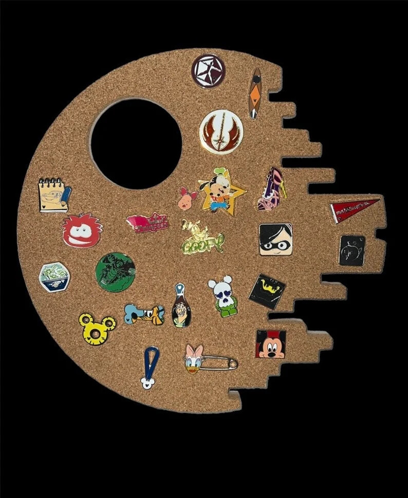 Star Wars Inspired Death Star Board Corkboard – Pin Collector