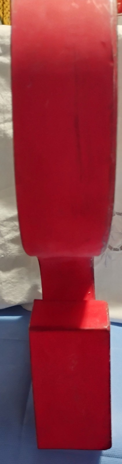 Vintage style metal 12″ red deco letter ” S” decor art