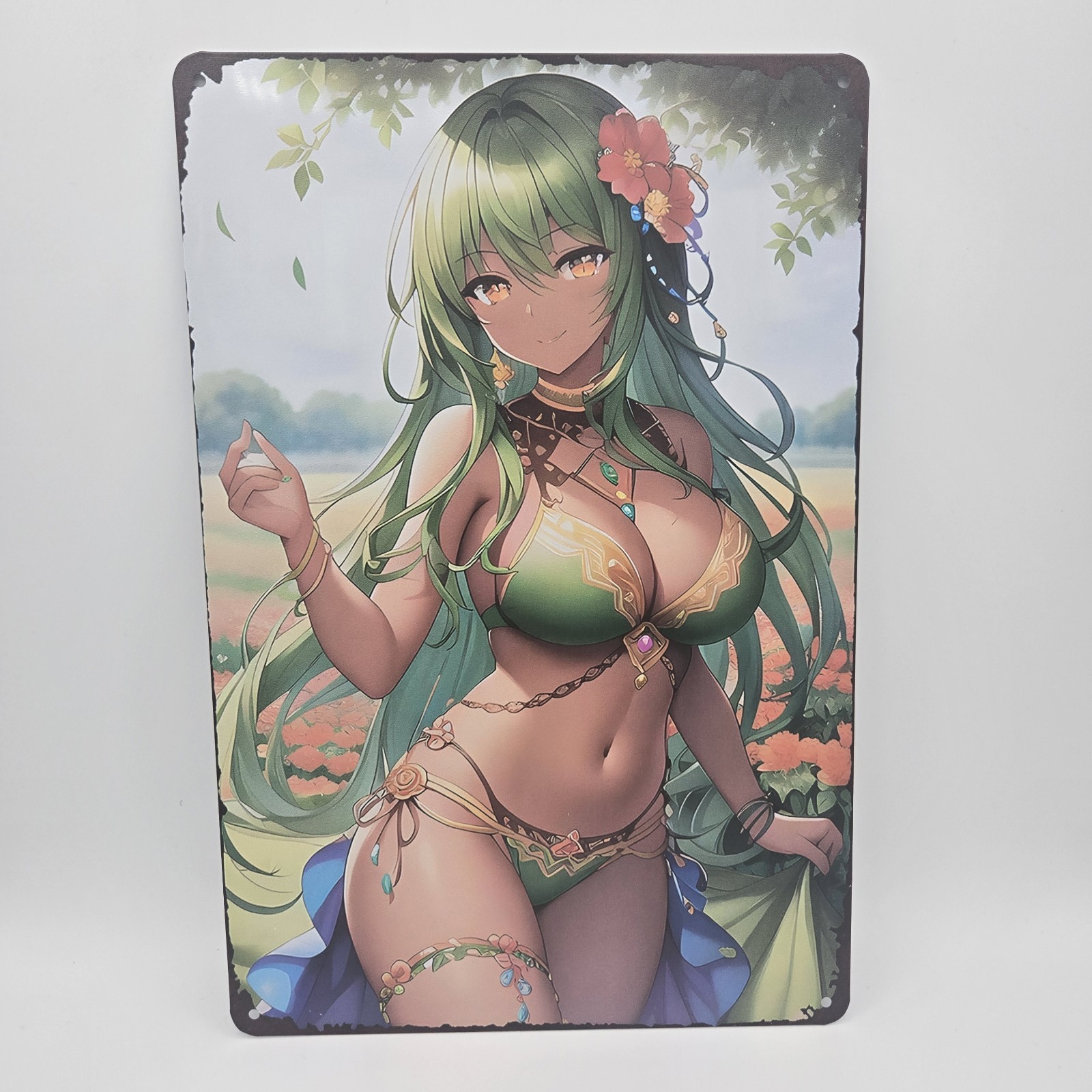 Pinup Anime Girl Metal Tin Sign Wall Posters 8×12